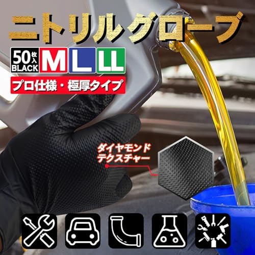 ニトリルゴム手袋　M Amazon.co.jp: [SANYU] ニトリル手袋 ゴム手袋 0.25mm 極厚 強グリップ